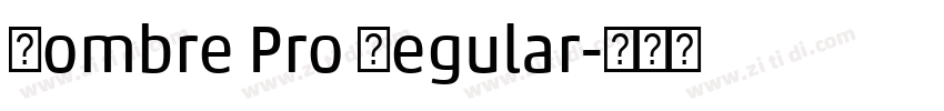 Hombre Pro Regular字体转换